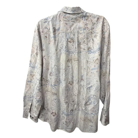 Tommy Bahama Men’s Paisley Button Down Shirt L Coastal Resort Casual - Picture 3 of 6